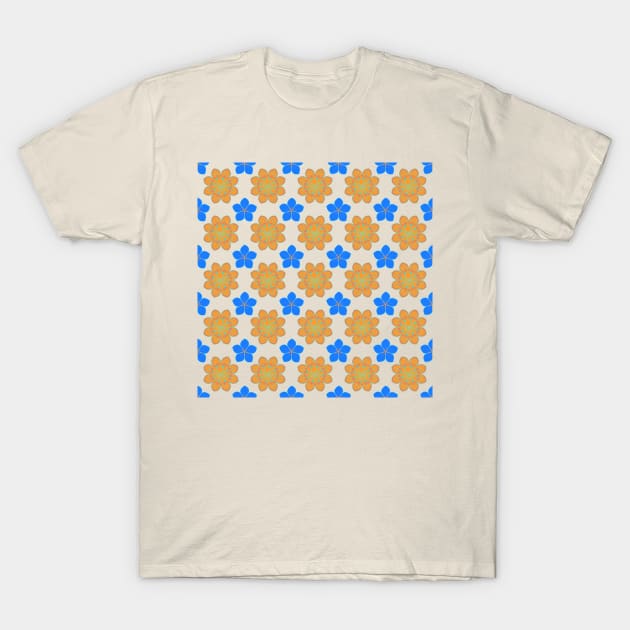 Abstract stylized floral seamless pattern T-Shirt by DeDoodle